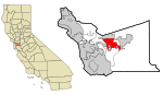 Alameda County California Incorporated and Unincorporated areas Pleasanton Highlighted